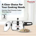 Butterfly Cute Stainless Steel Pressure Cooker with Glass Lid - Canaduo